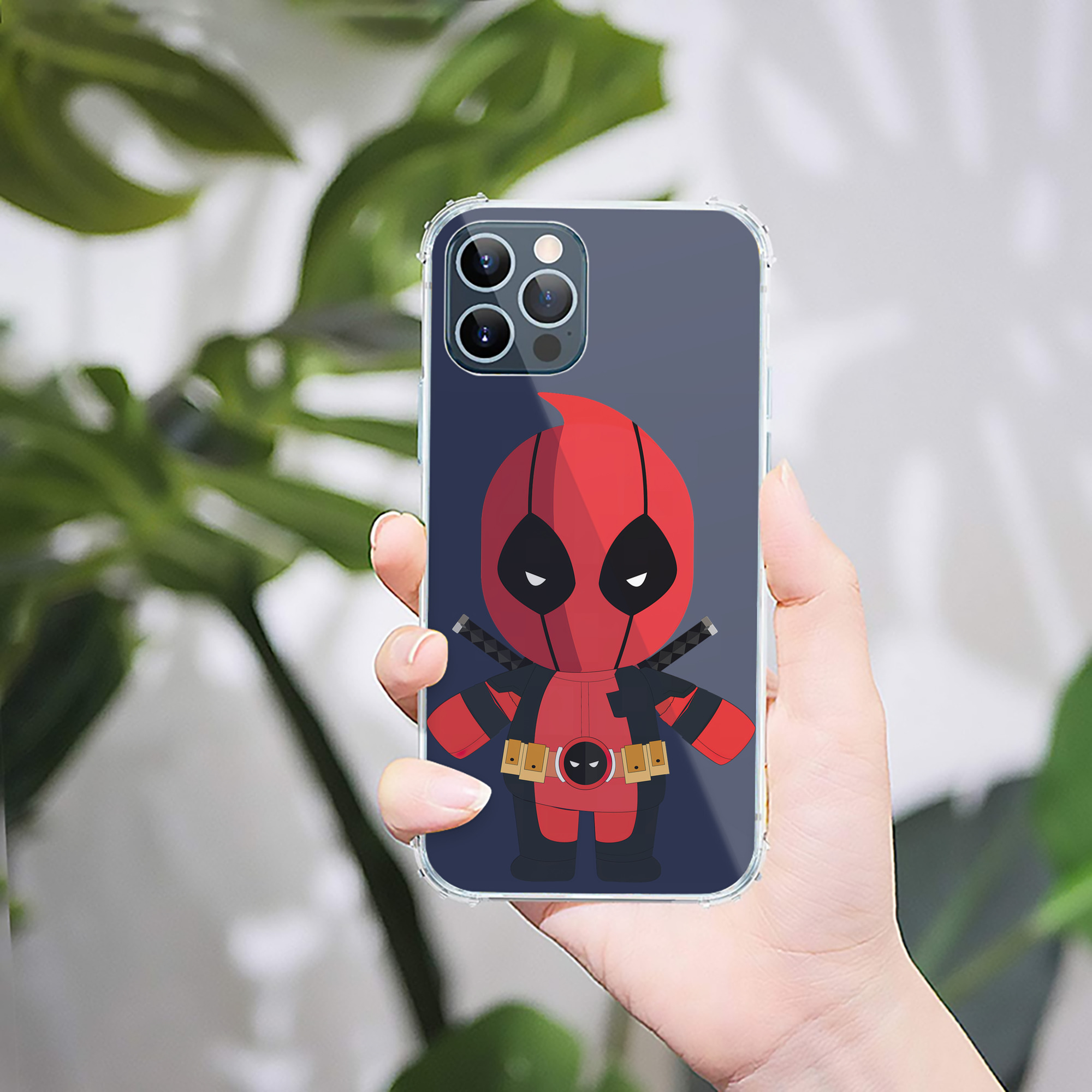 （画像用） Deadpool デッドプール 【iPhone 12シリーズ対応】透明スマホケース（クリアソフトケース）